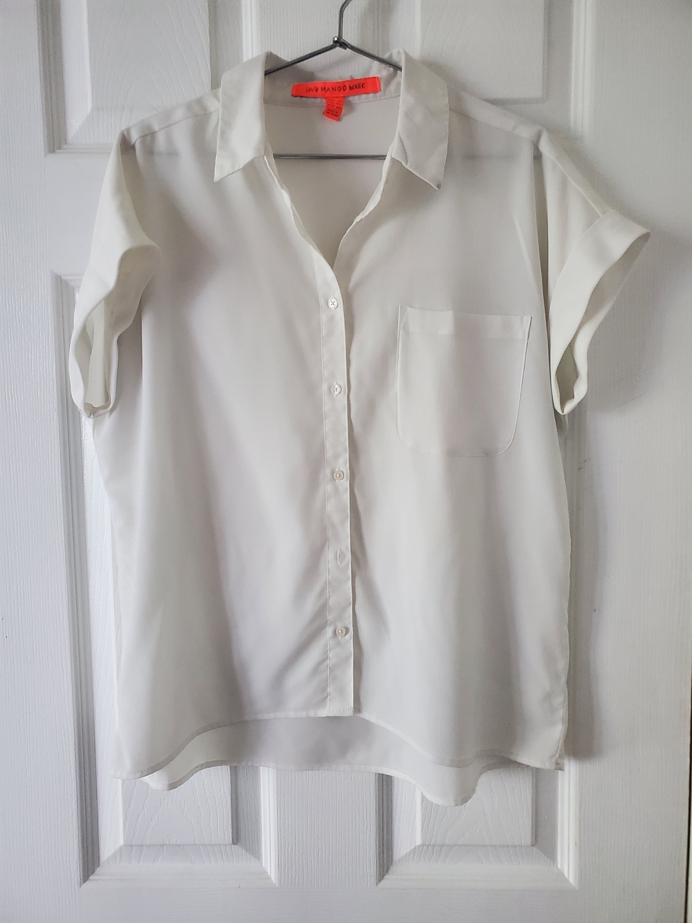 Mango White Blouse